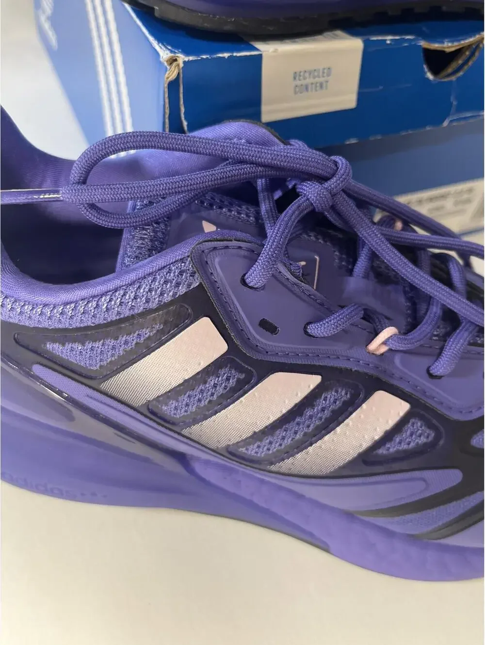 adidas 7.5 Running Shoes ZX 2K Boost 2.0 W Purple Women's US Size 7.5 Excellent